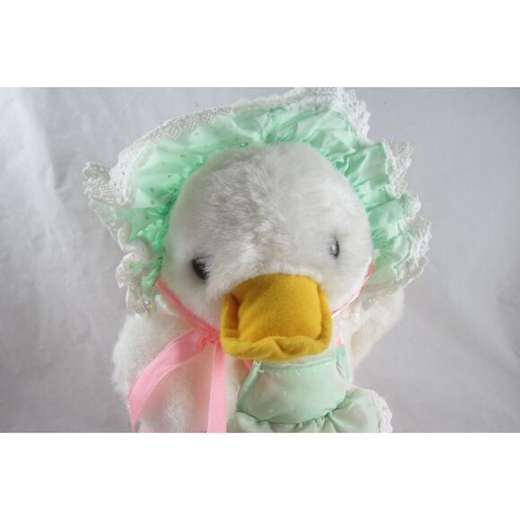 Baby Duck Stuffed Plush Animal 11" Anthropomorphic Duckling Vintage 1980s - Picture 3 of 6